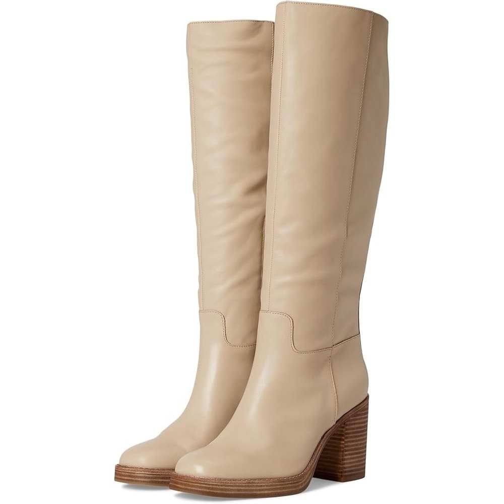 Vince Camuto Leila Wide Calf Soft Buff Leather Knee High Womens Boots 7M